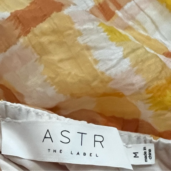 ASTR The Label Orange Yellow Plaid Dress - Picture 9 of 9